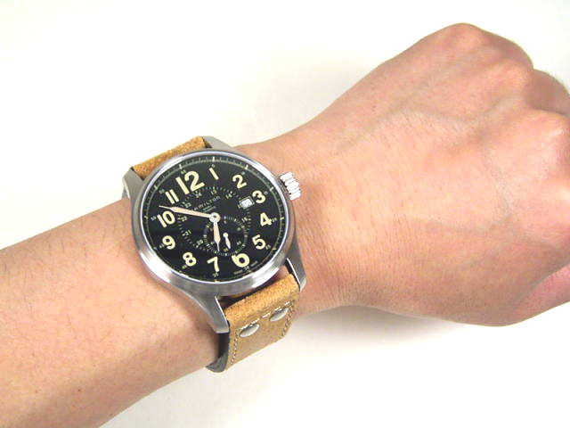 ハミルトン カーキオフィサー オート - 腕時計(アナログ)