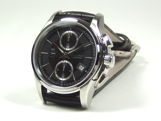 ハミルトン・ジャズマスター・オート・クロノ H32616533 正規品 腕時計 ハミルトン時計、ティソ腕時計の正規輸入品販売店『宝石・時計 田島』
