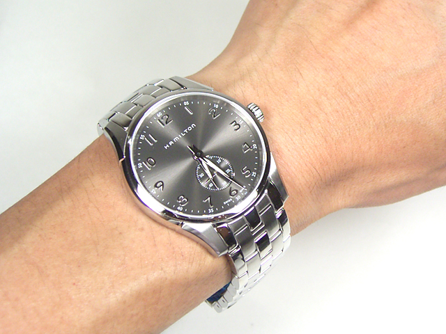 【きれい】ハミルトン 腕時計 ジャズマスター シンライン スモセコ
